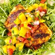 grilled blackened Mahi Mahi