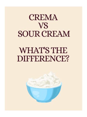 Crema vs. Sour Cream - what is the difference?