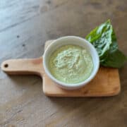 High protein cottage cheese pesto