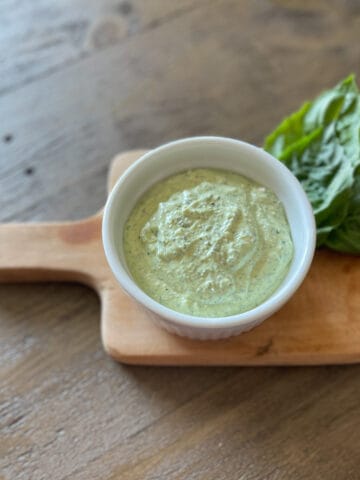 High protein cottage cheese pesto
