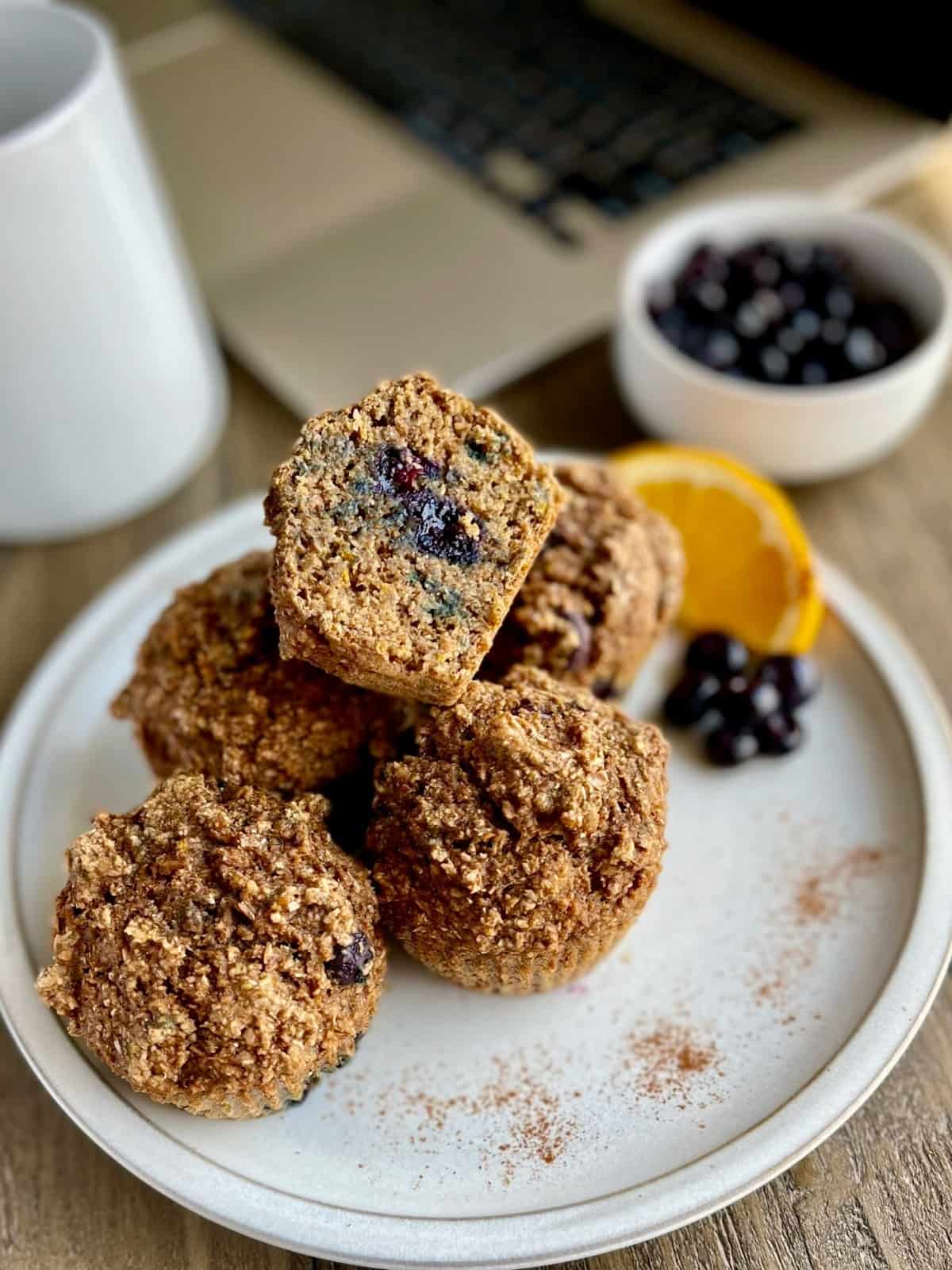 Blueberry bran muffin