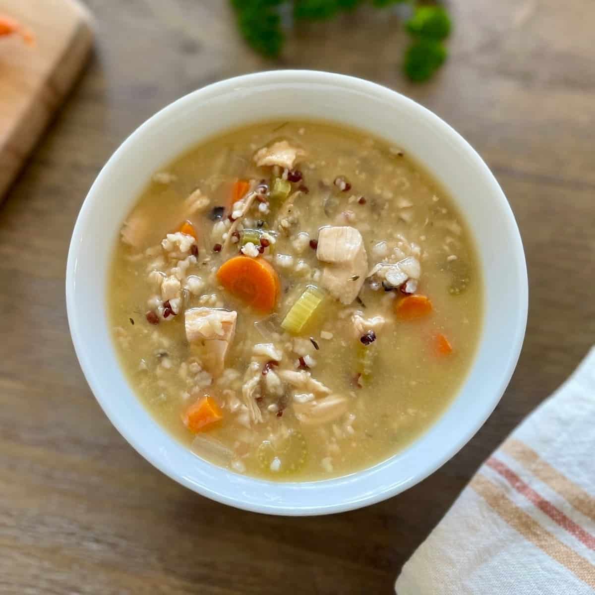 Chicken and wild rice soup