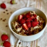 Panera Copycat Oatmeal with Strawberries