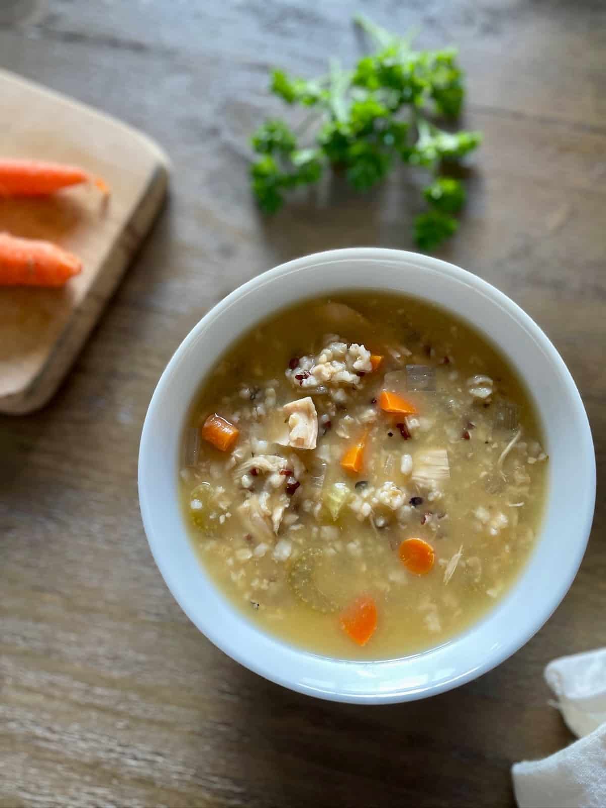 Chicken and wild rice soup