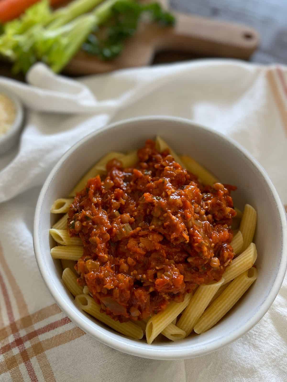 Healthy turkey bolognese