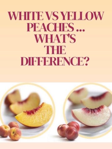 yellow vs white peaches
