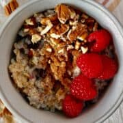 Lower Carb Cauliflower Oatmeal