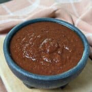 Black bean red mole sauce