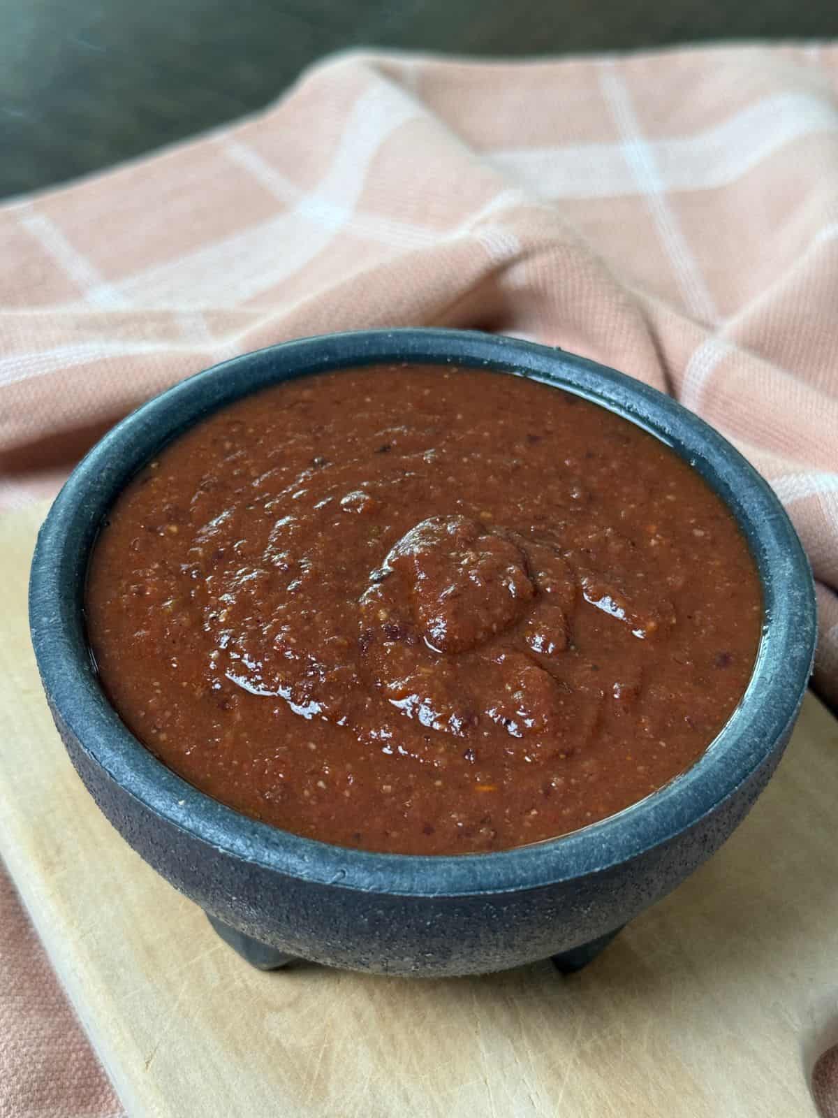 Quick red mole sauce