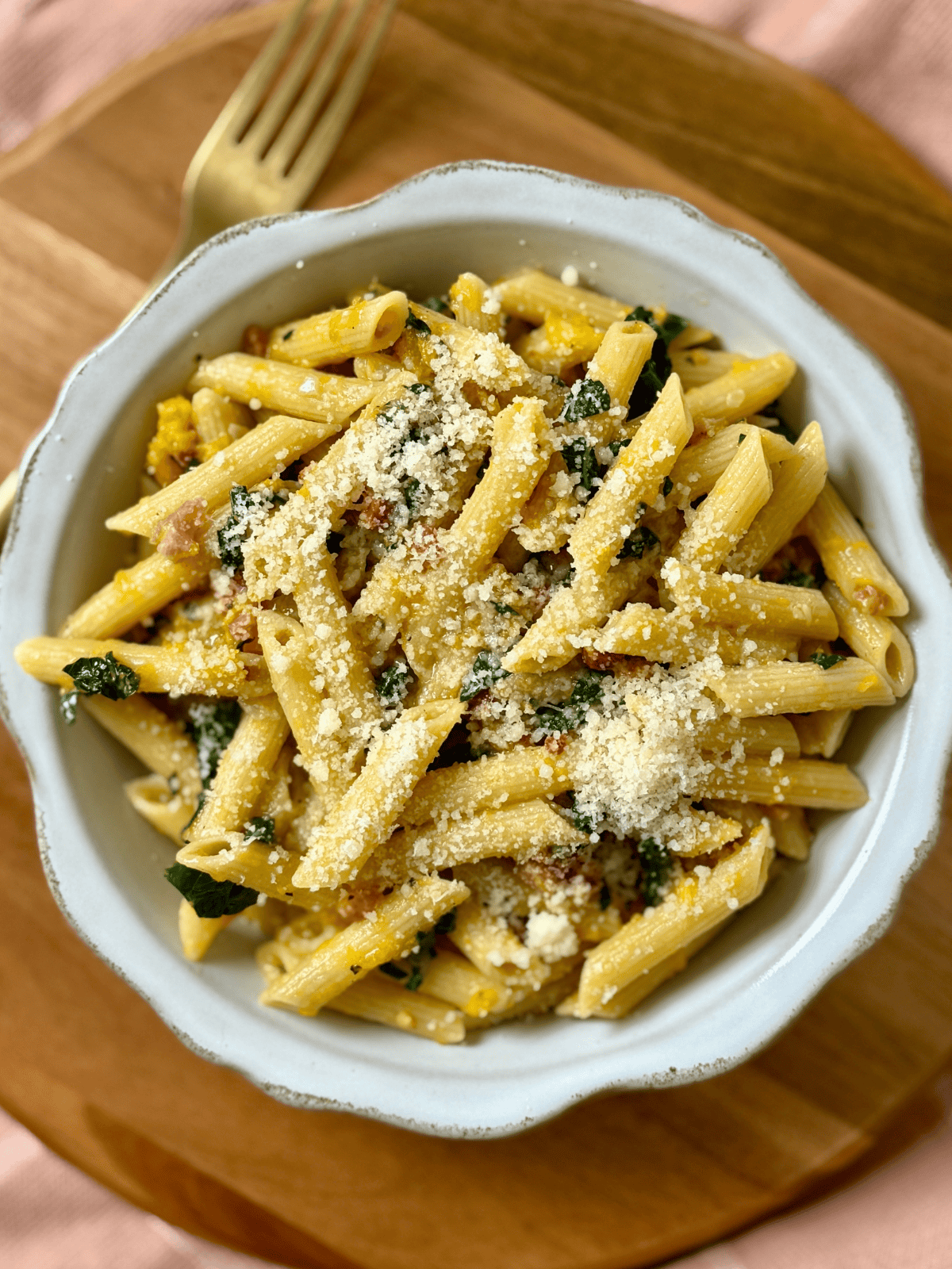 Butternut Squash Kale Pasta