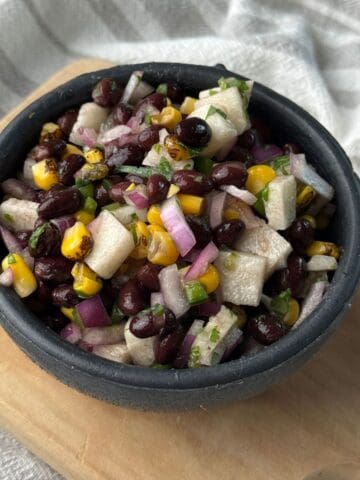 Jicama Black Bean Corn Salsa
