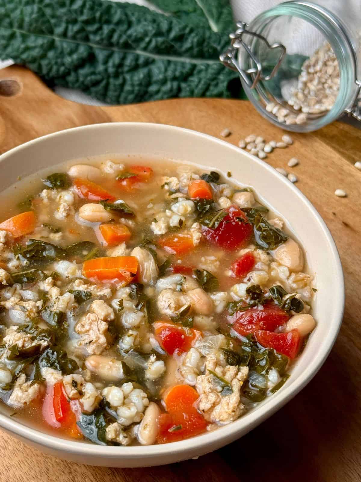 Kale Barley Soup